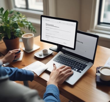 blue and white striped round textile