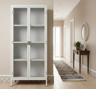 Movel industrial em Porto Alegre. Armario multiuso para ambientes como lavanderia, cozinha, área de serviço e home office. 