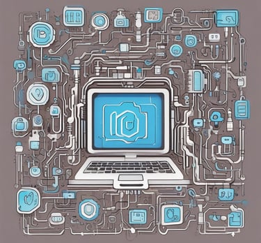 Clean, modern laptop screen displaying digitalmotive.com.au landing page with buy now buttons on a white background.