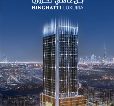 Binghatti Luxuria is a newly launched residential high-rise located in Jumeirah Village Triangle 