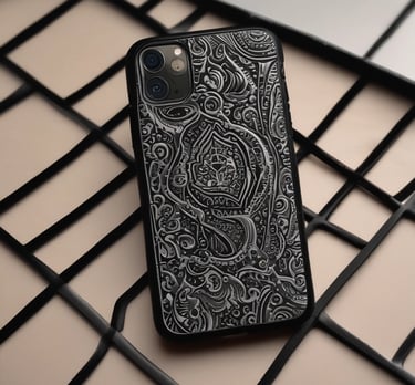 Close-up of sleek wireless headphones with a modern minimalist design on a soft blue background