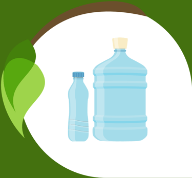 Logo de botellas plásticas, plásticos en general reciclados por Vida Circular en La Serena Coquimbo.