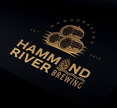 Hammond River Brewing Logo Design by Brandsthan