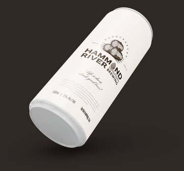 Hammond River Brewing Packaging Design by Brandsthan