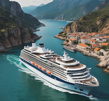 blue and white striped round textile