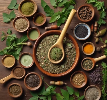 white packs with scissors and medicine on gray tray