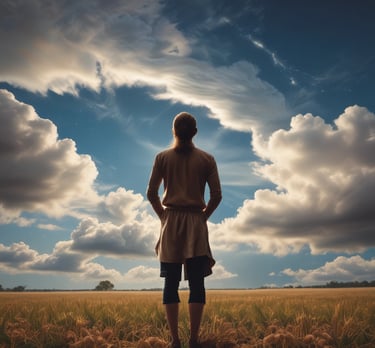 blue and white striped round textile