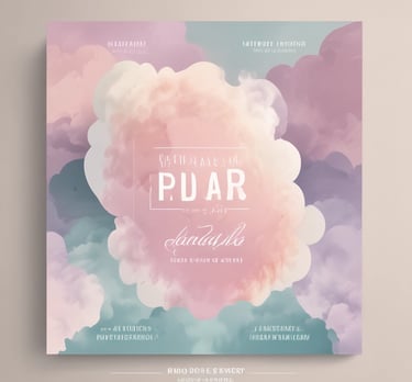 A close-up of a colorful business card with unique design.