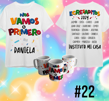 Remera para egresaditos de Jardin de Infantes