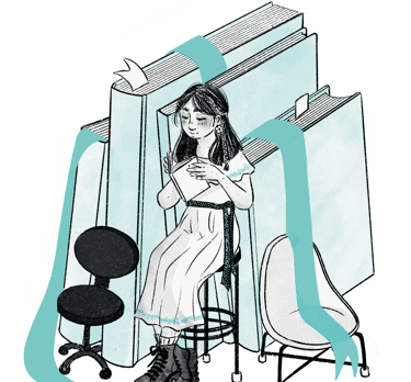 Mujer leyendo un libro
