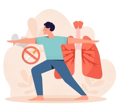 sevrage tabagique, homme qui prend soin de sa santé