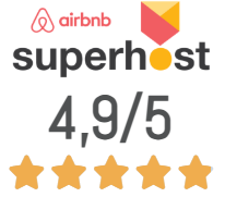 pictogramme montrant le statut de superhôte airbnb de colleene conciergerie