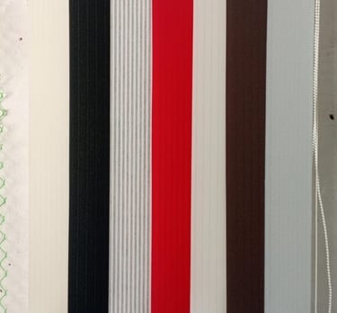 Durable vertical blinds for privacy, light control, and a sleek look in offices and homes