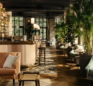 the Hoxton hotel's dining room