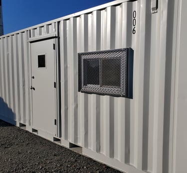 Ground level office container