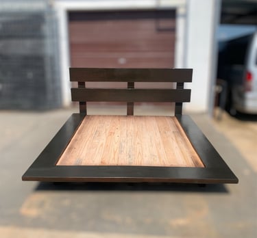 a wooden bed base with an infinite edge available for any mattress size.