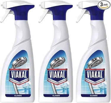 a set of three bottles of viakall cleaners