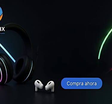 Diadema gaming RGB con audífonos inalámbricos Bluetooth con alta calidad de sonido