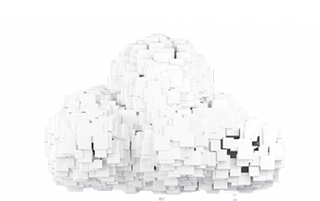 a cloud with a white cloud in the middle