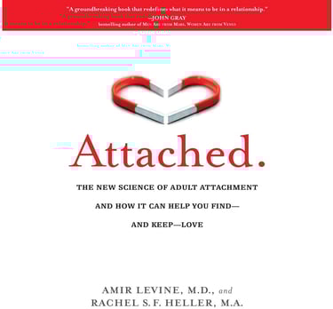 a book cover of attached to a book with a heart shaped magnet