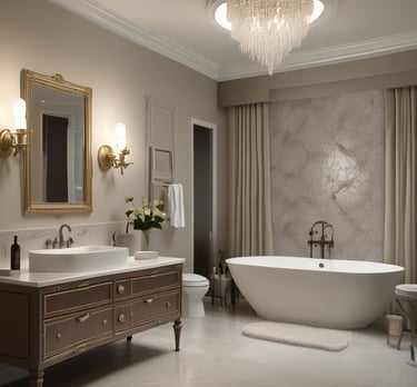 A modern bathroom with a glass shower enclosure featuring metal fixtures and a mounted showerhead. There is a wall-mounted toilet underneath a towel rack holding folded towels. A sink with a rectangular basin is positioned next to the toilet, and a small trash bin is on the floor beside it. The bathroom has tiled walls and a dark floor mat, and a window provides natural light.