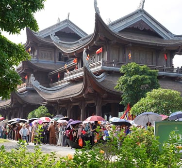 thuê xe đi lễ chùa Tam Chúc trong ngày