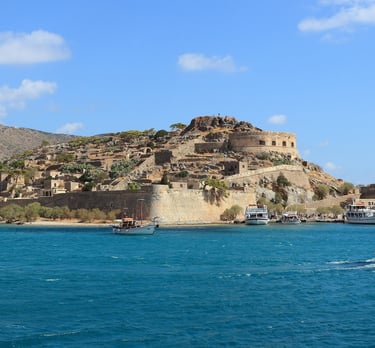 Rocky fortified Spinalonga Island