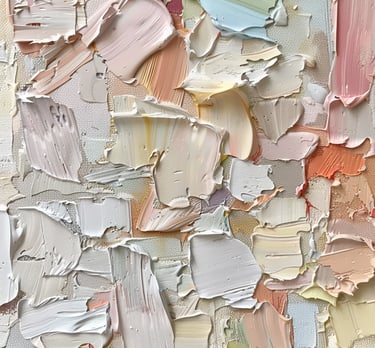 Close up of paint swatches