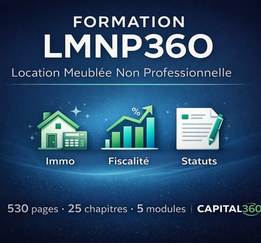 Formation LMNP360 fiscalité immobilière Capital360