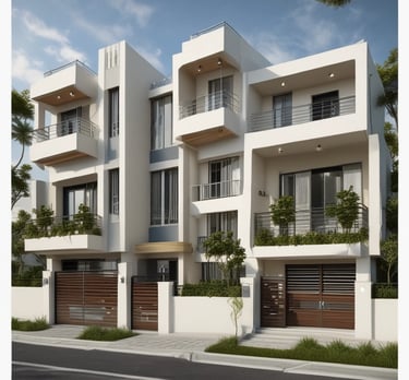 A serene residential neighborhood with green spaces and family-friendly homes.