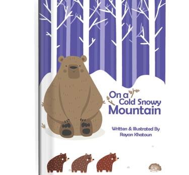 a book cover with a Mama bear and her three cubs by rayan khatoun