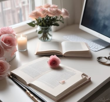 A close-up view of a page from a book, featuring columns of printed text with some words in uppercase for emphasis. The text appears neatly organized in paragraphs, and black ink is used on a white or slightly off-white paper background.