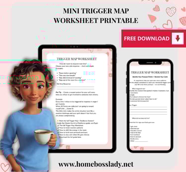 Mini Trigger Map  Free Worksheet