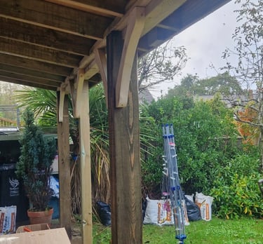 undershot of lean-to