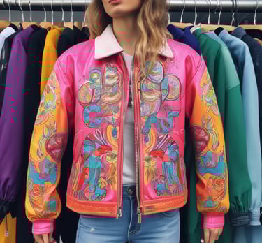 A sleek image of folded neutral-toned trousers on a crisp white background.