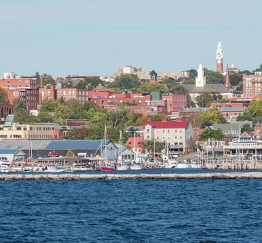 Burlington Vermont waterfront in summertime