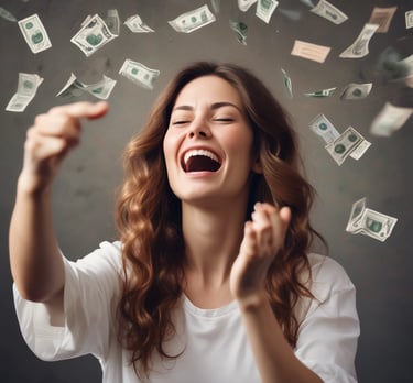 A focused entrepreneur breaking through a glass ceiling with determination