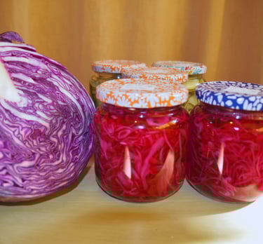 Conserva de repollo en agrodolce