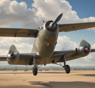 Close-up of a detailed airplane model kit on a wooden table.