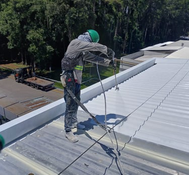 Isolamento térmico telhado industrial