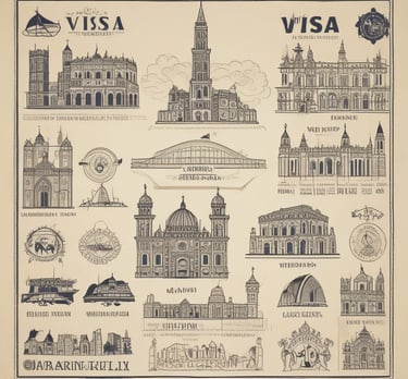 A serene airport runway at sunset with a plane ready for takeoff.