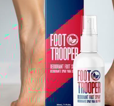 Foot Trooper spray bottle - Foot hygiene product review Mexico