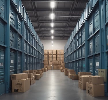 A professional dispatcher coordinating cargo transport over multiple screens.