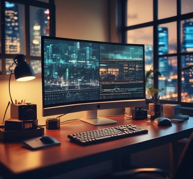 blue and white striped round textile