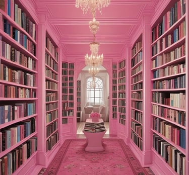 A close-up of a beautifully designed book cover titled 'Reflections from the Pink Prayer Closet.'