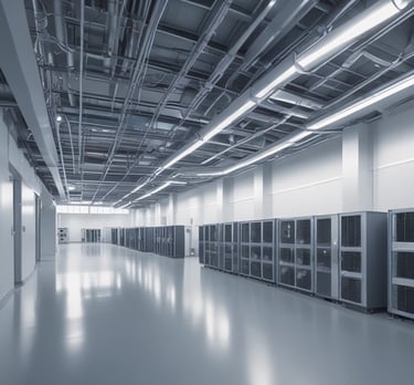 Smart home control panel displaying temperature and ventilation settings.