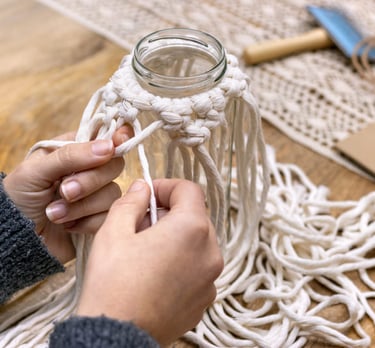 tejiendo macramé desde cero