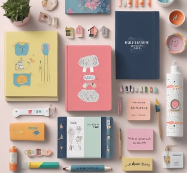 Lush garden scene with vibrant flowers and gardening tools laid out on the grass.