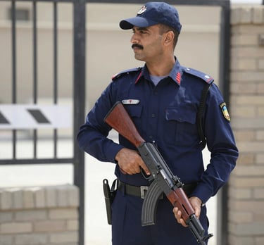 blue and white striped round textile