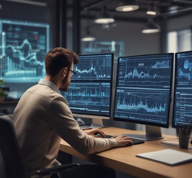 Un diseñador profesional que trabaja en el diseño elegante de un sitio web en un portátil